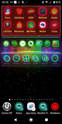 Launchy Widget Android Application Screenshot by Mark Webb