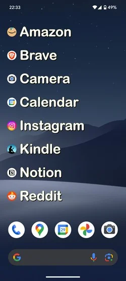 Launchy Widget Android Application Clean App List Alternative